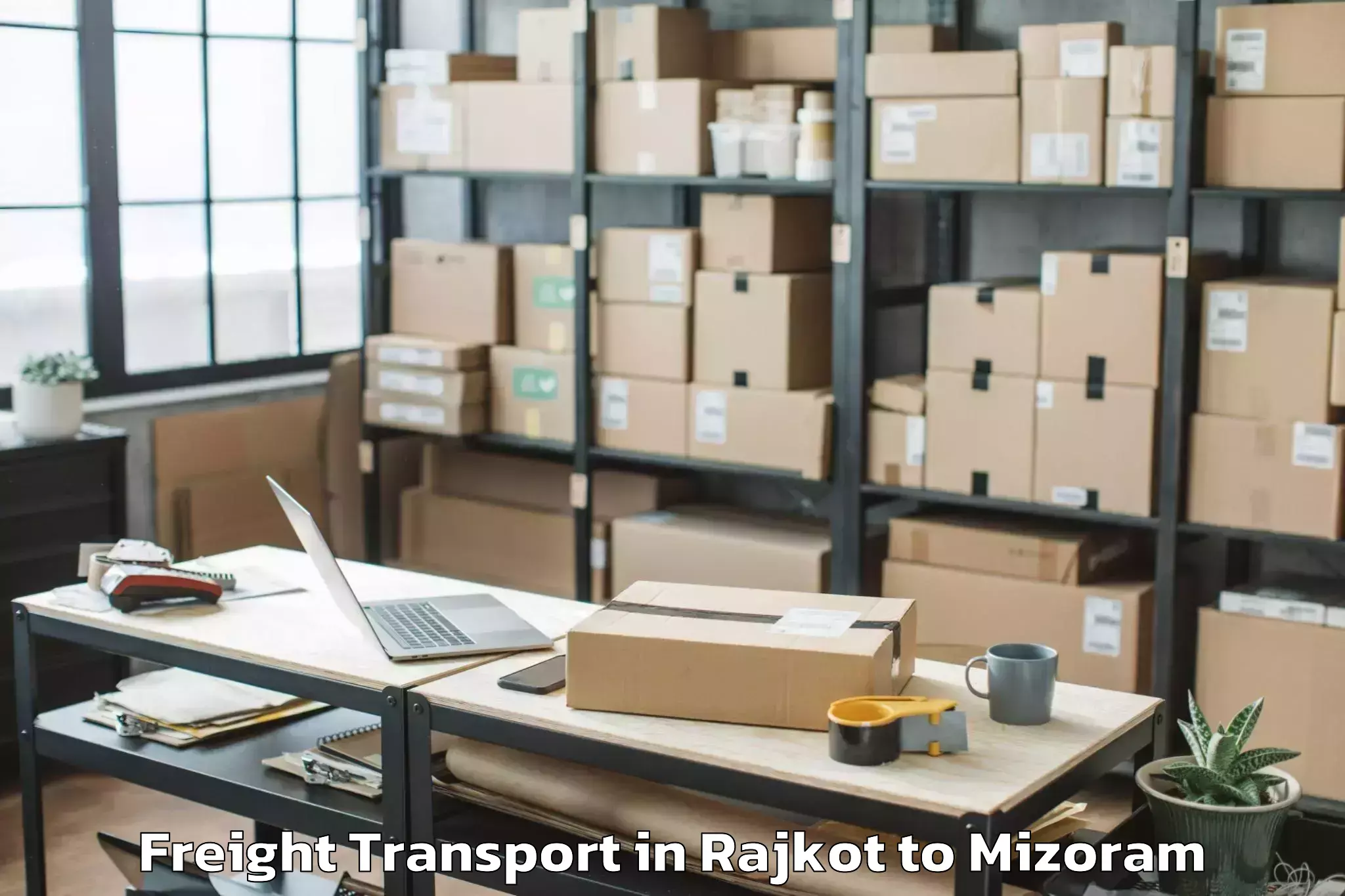 Efficient Rajkot to Ngopa Freight Transport